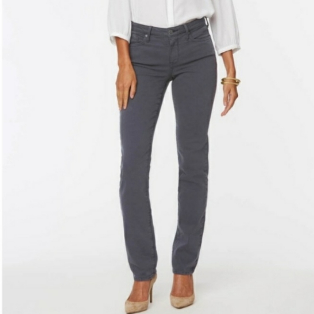 NYDJ Grey Sheri Slim Jeans size 10
